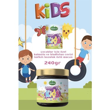 Mindivan Kids Çocuklar Için Özel Kakaolu Kozalak Macunu 240 Fiyatı