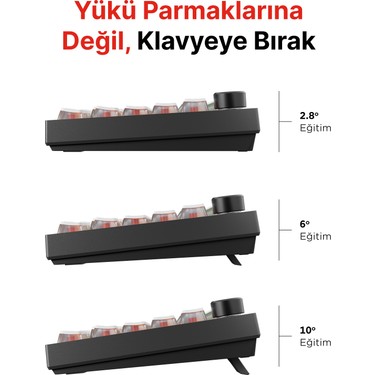 Rampage ZENITH PRO V2 Siyah Hot Swap 8000 Hz Gasket Manyetik Fiyatı