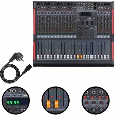 Maxword DC16-PRO 2X99 Dsp Efekt Ses Mikseri 16 Kanal Deck Fiyatı