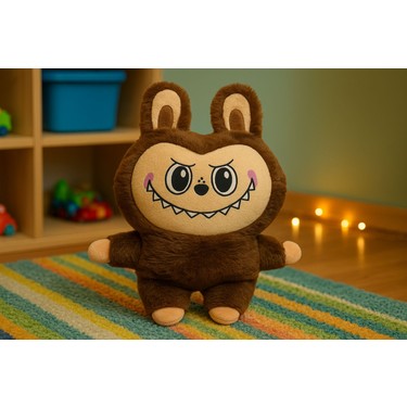 Labubu Peluş Oyuncak - Yumuşacık Kahverengi - Trend Labubu - Fiyatı