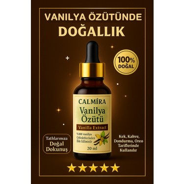Calmira Vanilya Özütü Ekstraktı 20 ml X 2 Adet Fiyatı
