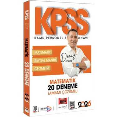 Yargı 2026 Kpss Tamamı Çözümlü Matematik 20 Deneme Kitabı
