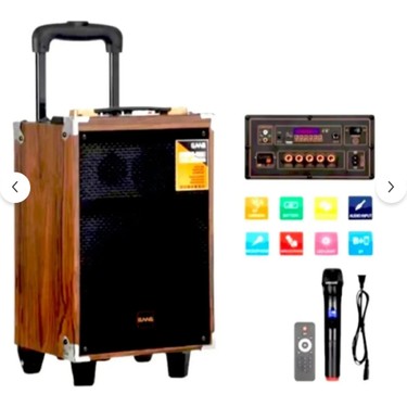 Baab B-Q8 Taşınabilir Ahşap Şarjlı Bluetooth Hoparlör Rms 8 Fiyatı