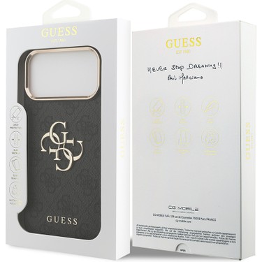 iPhone 17 Pro Max Kılıf Guess Lisanslı Gold Metal Kamera Fiyatı