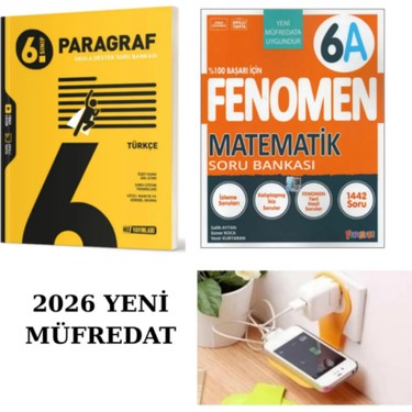 Hız Yayınları Hız 6.sınıf Paragraf + Fenomen 6A Matematik Kitabı