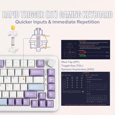 AK820 Max He Hall Effect Manyetik Switch Kablolu Oyun Fiyatı