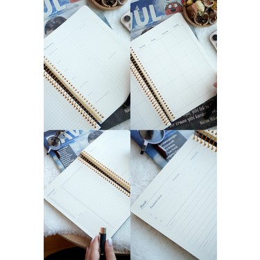 Victoria's Journals A5 Spiralli Vegan Deri Süresiz Fiyatı