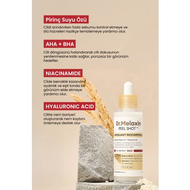 Dr.Melaxin Pirinç Özü & Niasinamid Içeren Cilt Ampulü – Fiyatı