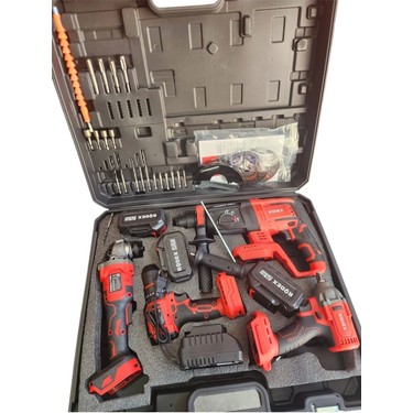 Rodex 4'lü Makine Seti 20V 3X4.0AH Li-Ion D.matkap 45NM Fiyatı