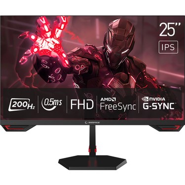 Rampage Crimson CR25R180 25 200Hz 0.5ms CSOT FAST IPS FHD Fiyatı