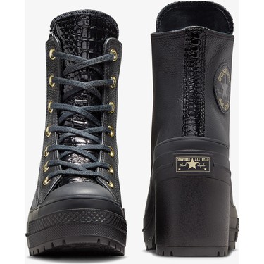 Converse Chuck 70 De Luxe Heel Unisex Siyah Deri Platform Fiyatı