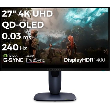Dell Alienware AW2725Q 27 3840X2160 UHD 240Hz 0.03 Ms HDMI Fiyatı
