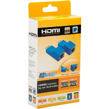 Technozi 4K Extender Uzatma Adaptörü Rj 45 Cat5 Cat6 30 Fiyatı