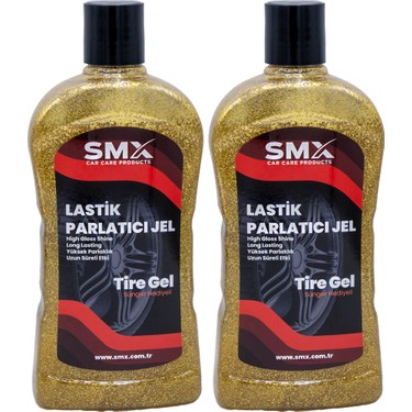 SMX Simli Jel Lastik Parlatıcı 500 ml 2 Adet Sünger Hediye Fiyatı