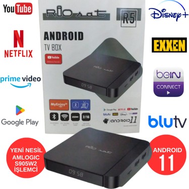 Riosat Rio Sat R5 Android 11 S905w2 Yeni Nesil Android Box Fiyatı