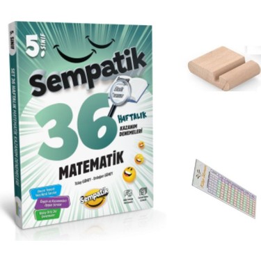 5. Sınıf Sempatik Matematik 36 Haftalık Kazanım Denemeleri Kitabı