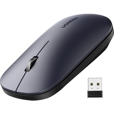 UGREEN 2.4Ghz Sessiz Tuşlu Kablosuz Optik Mouse, Siyah, Fiyatı