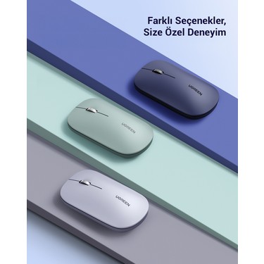 UGREEN 2.4Ghz Sessiz Tuşlu Kablosuz Optik Mouse, Siyah, Fiyatı