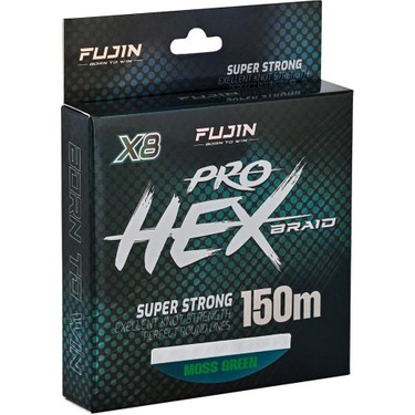 Fujin Pro Hex 8x 150MT Moss Green Ip Misina Moss Green-0,19 Fiyatı