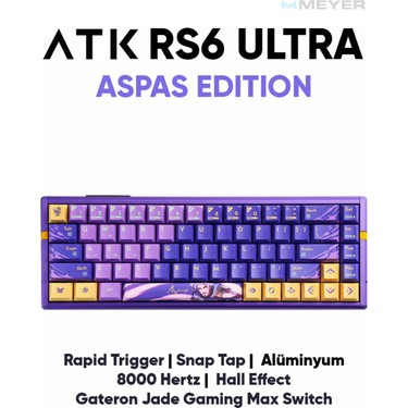 Atk Rs6 Ultra Aspas Edıtıon Alüminyum Hall Effect 8k Klavye Fiyatı