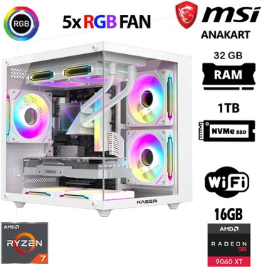 Xaser Cube X40 Ryzen 7 5700X 32GB Ram 1tb M.2 Nvme SSD 16GB Fiyatı