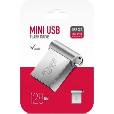 Powerway Mini 128GB Metal Mini USB 3.0 Flash Bellek Yüksek Fiyatı