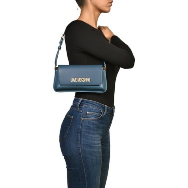 Love Moschino Mavi Kadın Omuz Çantası JC4058PP1N703 Fiyatı