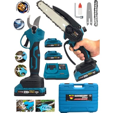 Germany Style Grm 99880 Çift Akülü 2 Li Set Şarjlı Ağaç Dal Fiyatı