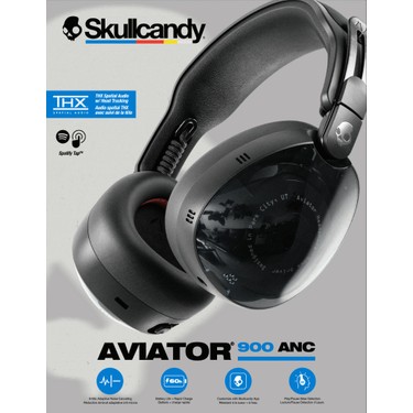 Skullcandy Aviator 900 Anc Kablosuz Kulaklık Siyah Fiyatı