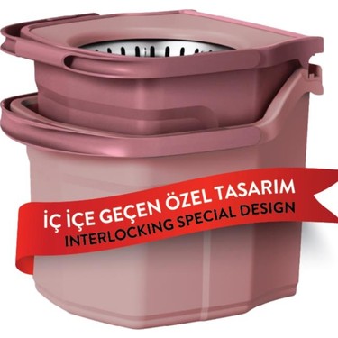 Twin Turbo Pedallı Çelik Mop Set, Temiz ve Kirli Suyu Ayıran Fiyatı