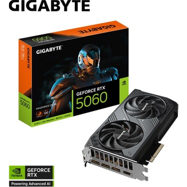 GIGABYTE GeForce RTX 5060 8G LP 新品 Gıgabyte Geforce Rtx 5060 Wındforce Oc 8g Gddr7 8gb 128BIT Fiyatı