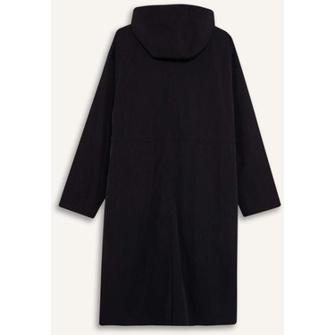 DeFacto Su İtici Kapüşonlu Fermuarlı Uzun Yağmurluk Fiyatı