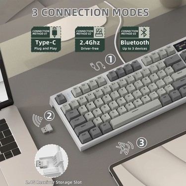 Attack Shark K86 2.4g Wireles/bluetooth/usbc Gasket Kablosuz Fiyatı