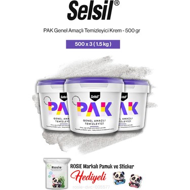 保湿ジェルⅢ-pw２個セット Selsil 3'lü Pak Genel Amaçlı Temizleyici Krem 500 gr ve Fiyatı