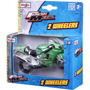 1:18 Kawasaki Ninja ZX-12R Model Motor Metalik Yeşil 31300 Fiyatı