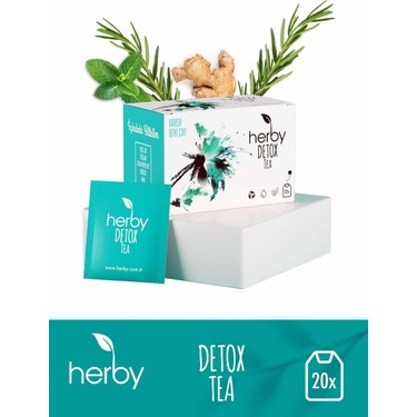 Herby Detox Bitki Çayı 20'li Isırgan Kiraz Sapı Biberiye Fiyatı