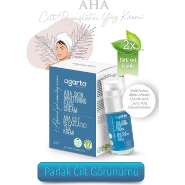 Agarta Doğal AHA Yüz Kremi - Leke Karşıtı Krem 50 Ml Fiyatı
