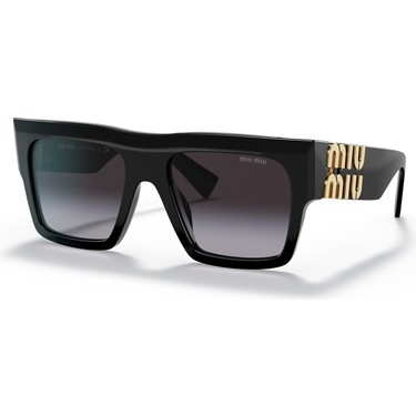 Miu Miu 10WS 1AB5D1 55 Kadın Kare Siyah Kemik Güneş Gözlüğü Fiyatı