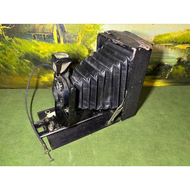 Zeiss Ikon Antika Körüklü Fotoğraf Makinası Büyük Boy 19 cm Fiyatı