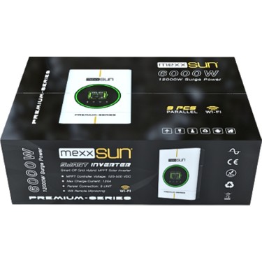 Mexxsun Premium 6kw 48V Tam Sinüs Akıllı Inverter (Paralel Fiyatı