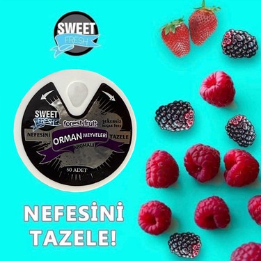 Sweet Fresh Orman Meyvesi Aromalı Şekersiz Şeker 10GR - Fiyatı
