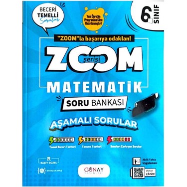 Günay Yayınları 6.sınıf Zoom Matematik Soru Bankası-Yeni Kitabı