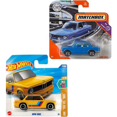 2 Araç Set - Matchbox Bmw 2002 - Mavi & Hot Wheels Bmw 2002 Fiyatı