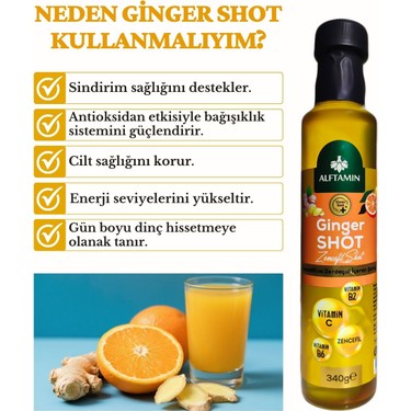 Ginger Shot - Vitamin B2, Vitamin B6, C Vitamini, Zencefil Fiyatı