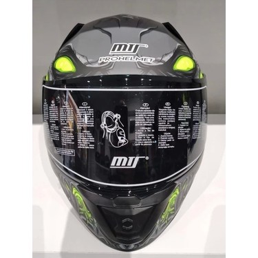 Mts Kask Mts Pro 801 Zombi Güneş Gözlüklü Grey/whıte/yellow Fiyatı