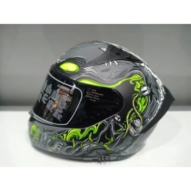 Mts Kask Mts Pro 801 Zombi Güneş Gözlüklü Grey/whıte/yellow Fiyatı