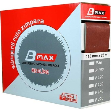 Bmax Süngerli Rulo Zımpara 115MM (P180) 25 Metre Fiyatı