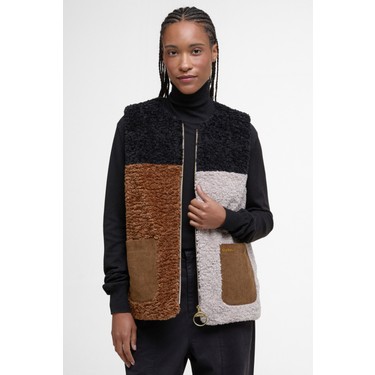 Barbour Cathy Polar Yelek ST31 Natural/camel/black Fiyatı