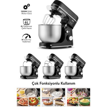 Sinbo SMX-2769 Stand Mikser - 1300 W, 6 Litre, 8 Hız Fiyatı