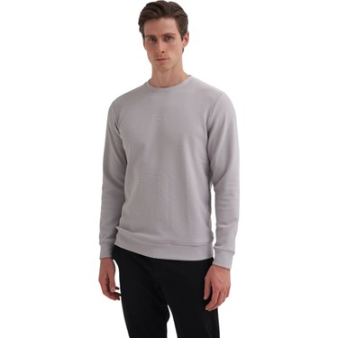 Cazador Caz Bisiklet Yaka Gri Erkek Sweatshirt 51520 Fiyatı
